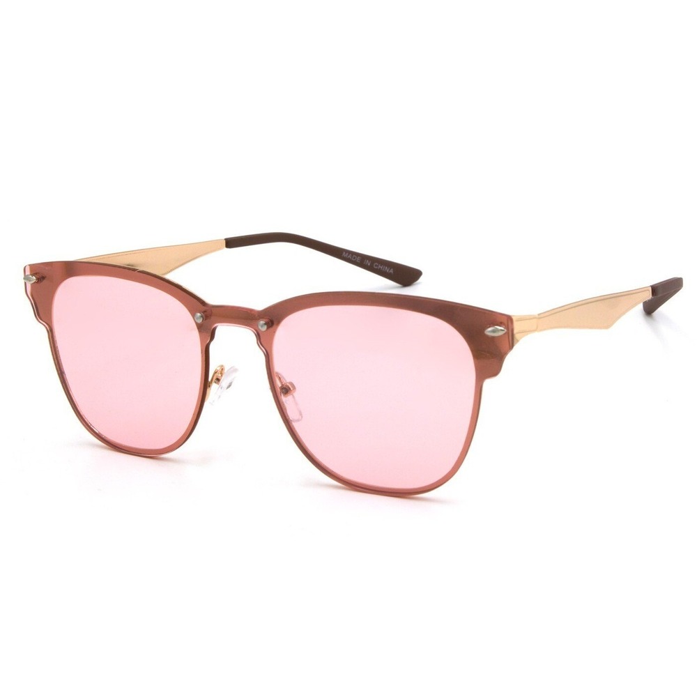 Pink Lens Sunglasses Women's Fashion Shades Trendy Sun Glasses Lentes Gafas New